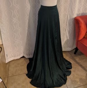 Floor Length Emerald Green Skirt